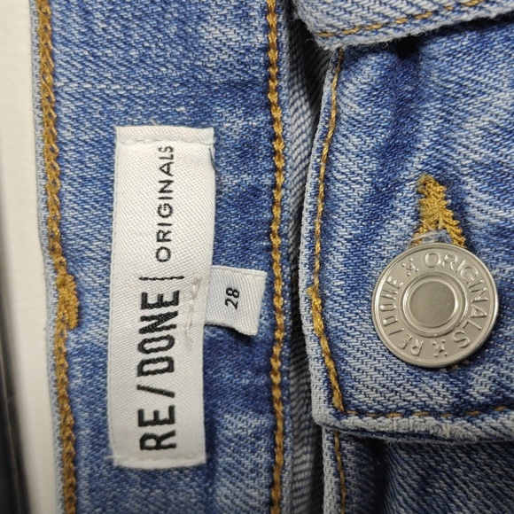RE/DONE Originals Ultra High Rise Jeans Fade Away Size 28 - Picture 2 of 16